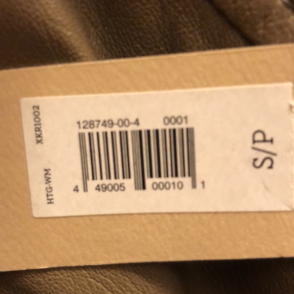 New with Tags - Banana Republic Taupe Moto Leather Jacket - Size S - Picture 3 of 3